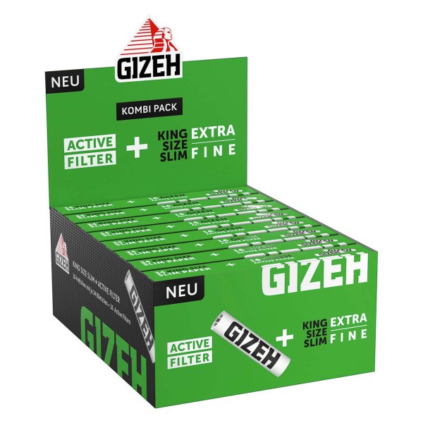 Бумажки | Gizeh Black -  KS 34 шт + фильтр с активированным углем